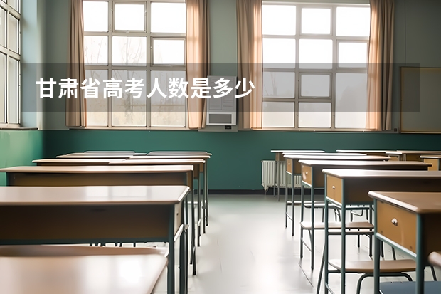 甘肃省高考人数是多少