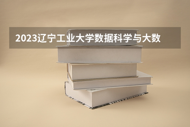2023辽宁工业大学数据科学与大数据技术专业分数线是多少 数据科学与大数据技术专业历年分数线总汇