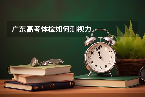 广东高考体检如何测视力