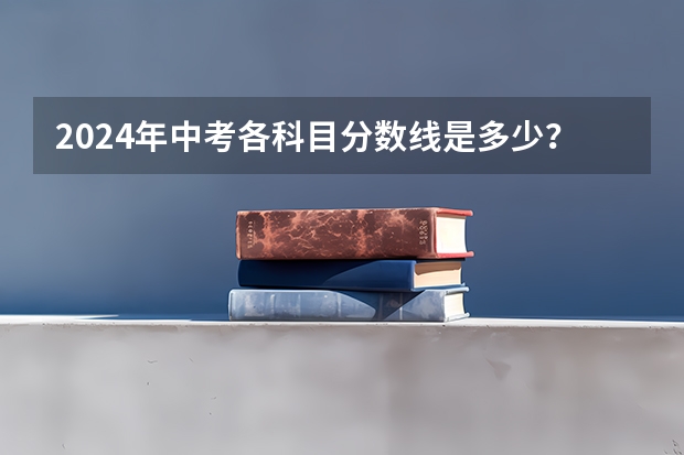 2024年中考各科目分数线是多少？