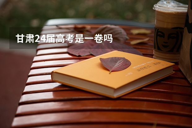 甘肃24届高考是一卷吗