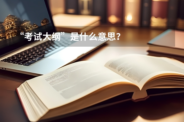 “考试大纲”是什么意思？