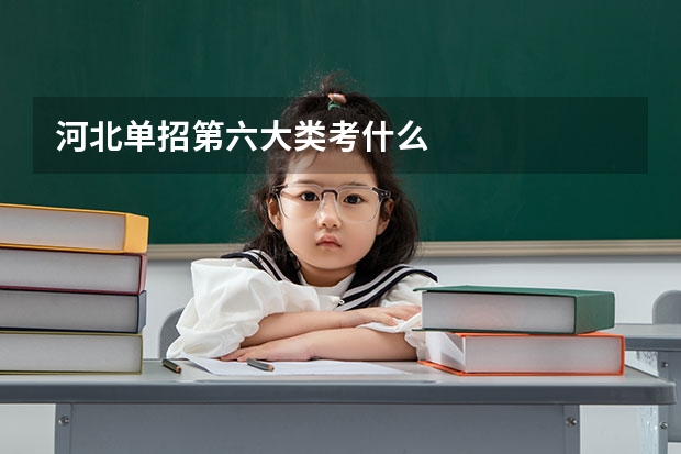 河北单招第六大类考什么