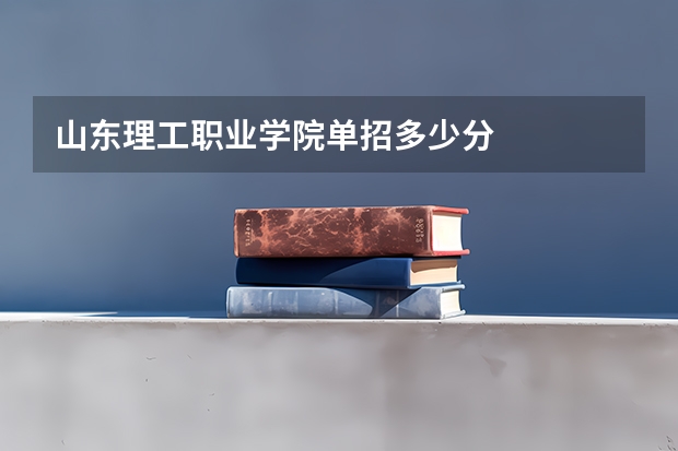 山东理工职业学院单招多少分
