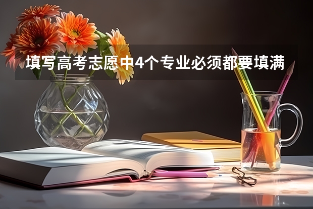 填写高考志愿中4个专业必须都要填满吗?可不可以只填写1个?
