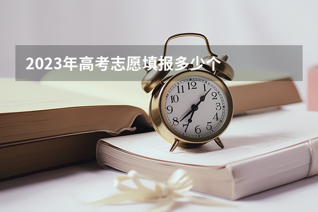 2023年高考志愿填报多少个