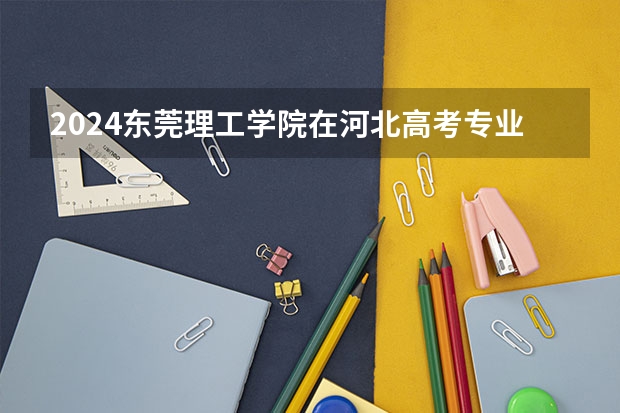 2024东莞理工学院在河北高考专业招生计划人数预测