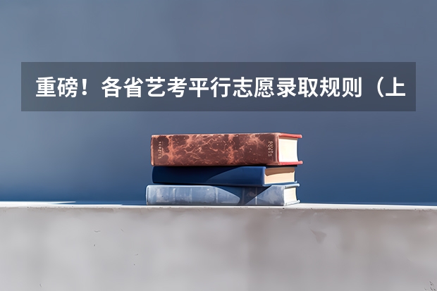 重磅!各省艺考平行志愿录取规则(上) 艺术生声乐考生可以报考几个志愿?