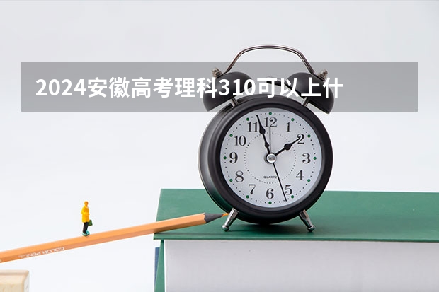 2024安徽高考理科310可以上什么大学
