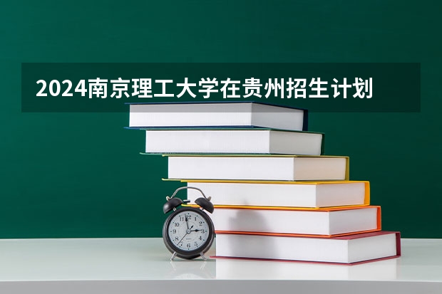 2024南京理工大学在贵州招生计划人数