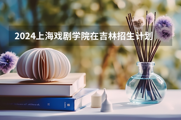 2024上海戏剧学院在吉林招生计划人数
