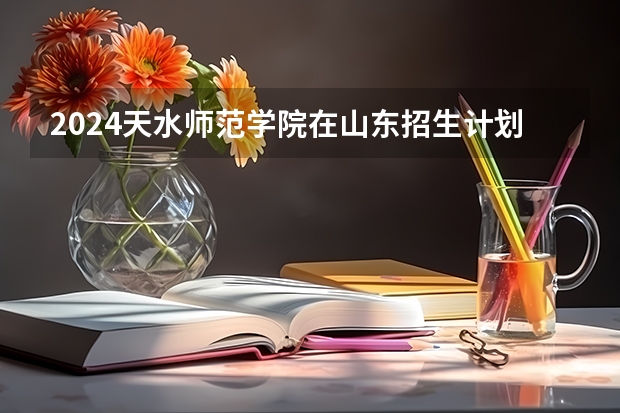 2024天水师范学院在山东招生计划人数