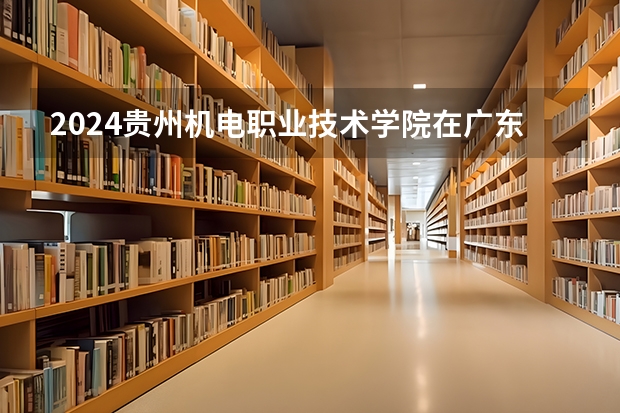 2024贵州机电职业技术学院在广东招生计划人数