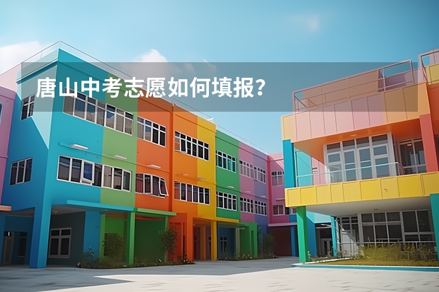 唐山中考志愿如何填报？