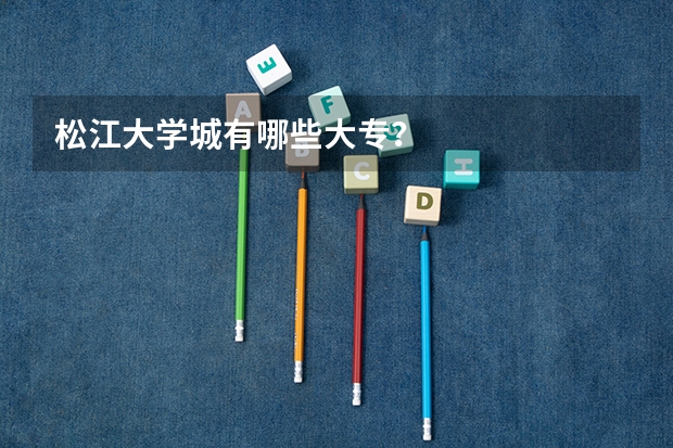 松江大学城有哪些大专？