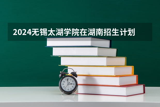 2024无锡太湖学院在湖南招生计划人数