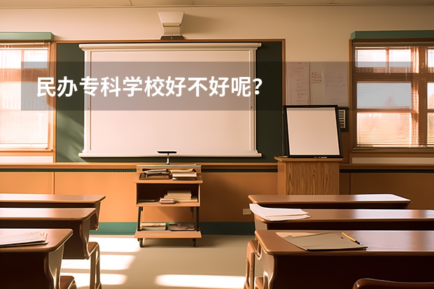 民办专科学校好不好呢？