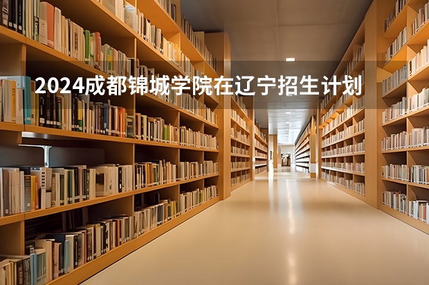 2024成都锦城学院在辽宁招生计划人数
