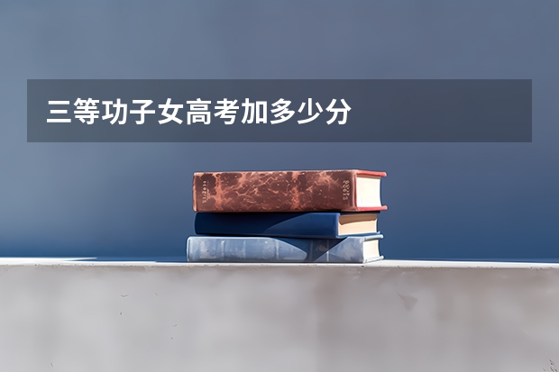 三等功子女高考加多少分