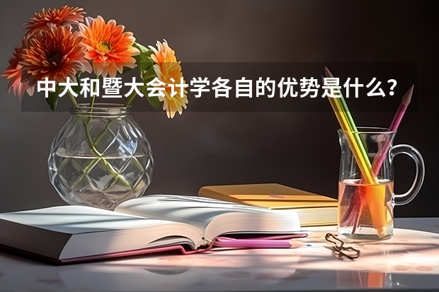 中大和暨大会计学各自的优势是什么?