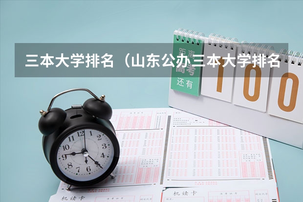 三本大学排名（山东公办三本大学排名及分数线）