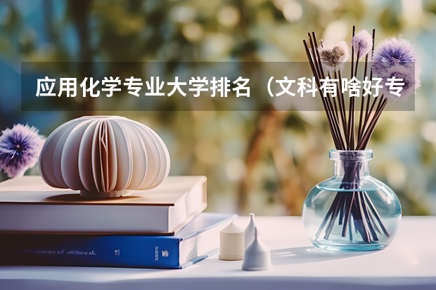 应用化学专业大学排名（文科有啥好专业）