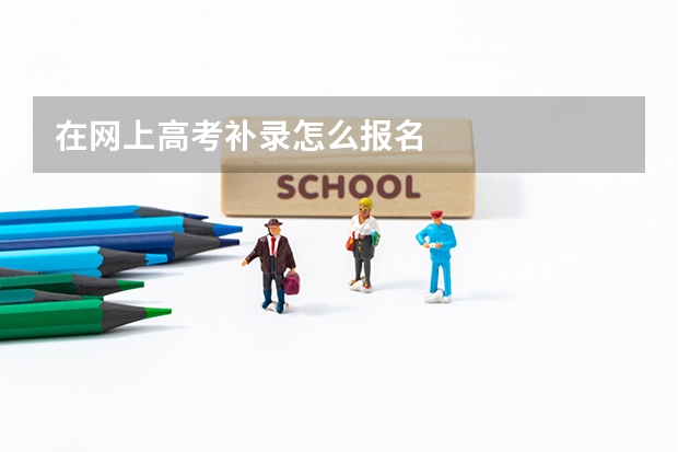 在网上高考补录怎么报名