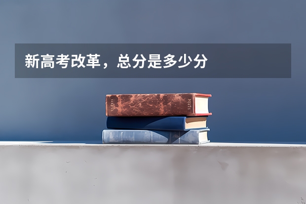 新高考改革，总分是多少分