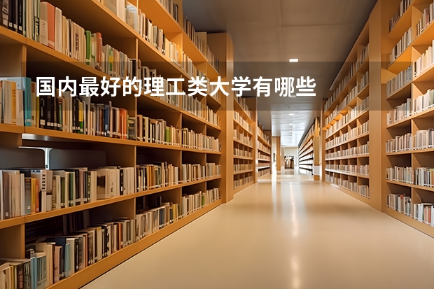 国内最好的理工类大学有哪些