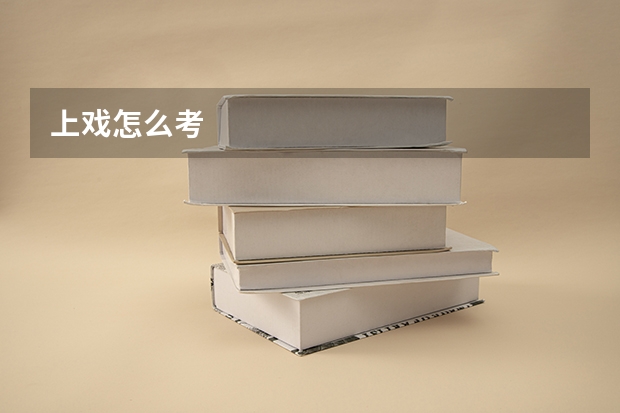 上戏怎么考