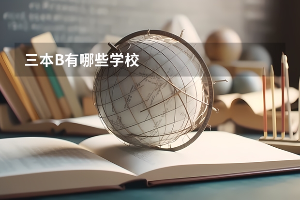 三本B有哪些学校