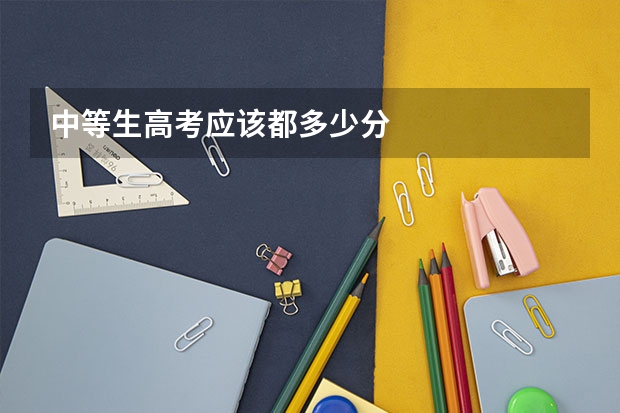 中等生高考应该都多少分