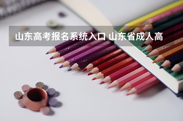 山东高考报名系统入口 山东省成人高考网上报名官网 山东成人大专报名官网？