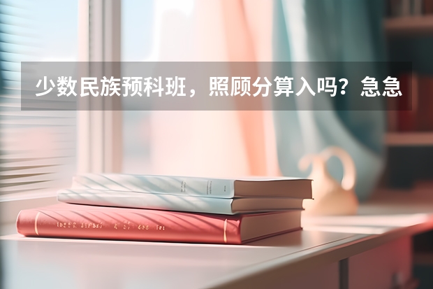 少数民族预科班,照顾分算入吗?急急急(加分)