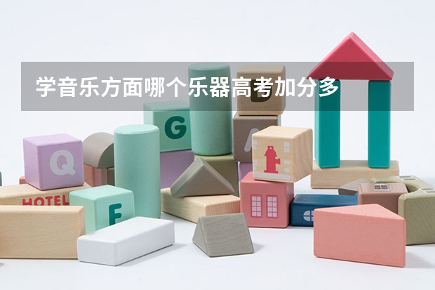 学音乐方面哪个乐器高考加分多