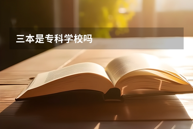 三本是专科学校吗