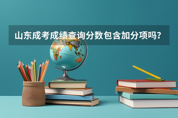 山东成考成绩查询分数包含加分项吗？