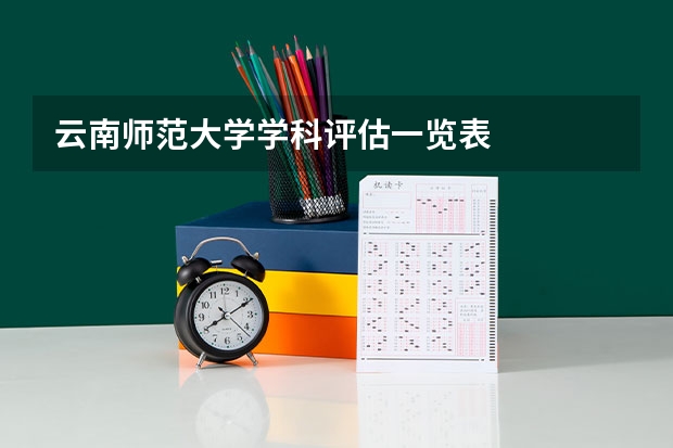 云南师范大学学科评估一览表