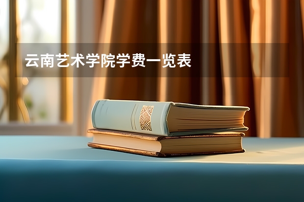 云南艺术学院学费一览表