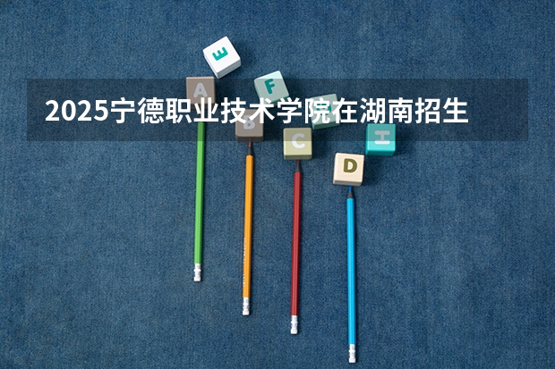 2025宁德职业技术学院在湖南招生计划如何