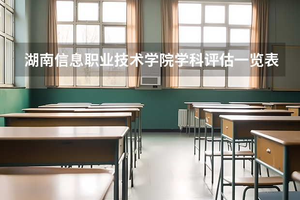 湖南信息职业技术学院学科评估一览表