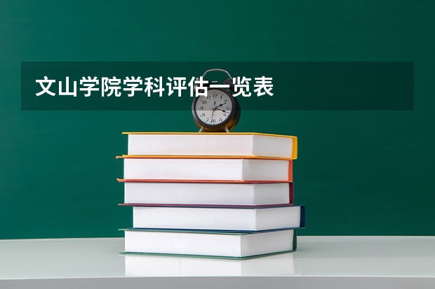 文山学院学科评估一览表