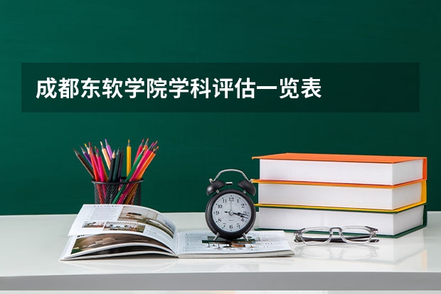成都东软学院学科评估一览表