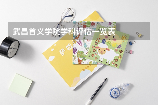武昌首义学院学科评估一览表