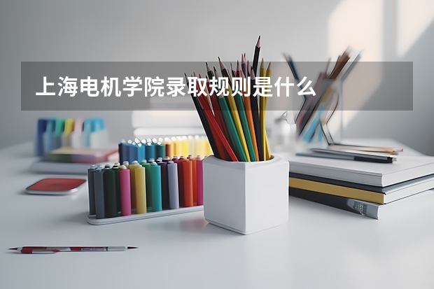上海电机学院录取规则是什么