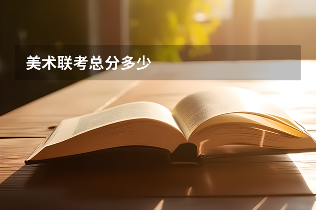 美术联考总分多少