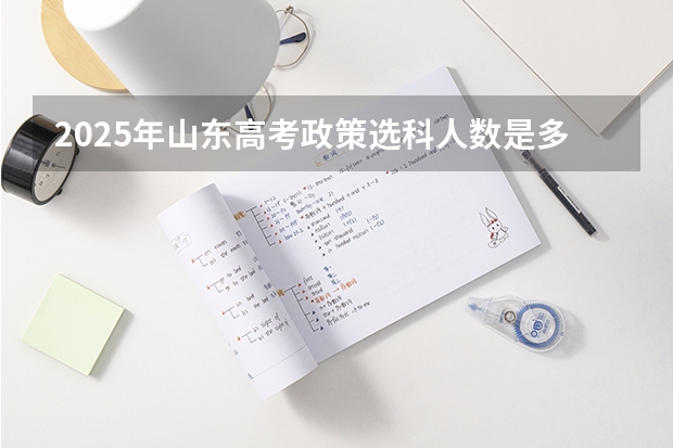 2025年山东高考政策选科人数是多少啊