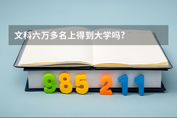 文科六万多名上得到大学吗?