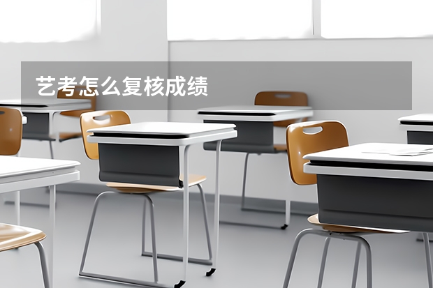 艺考怎么复核成绩